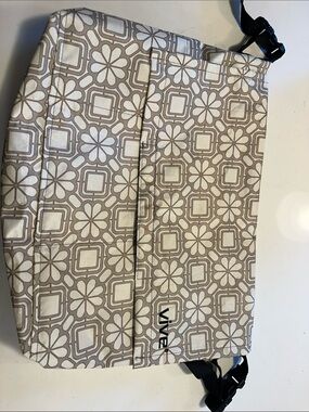Vive Beige Floral Crossbody Bag